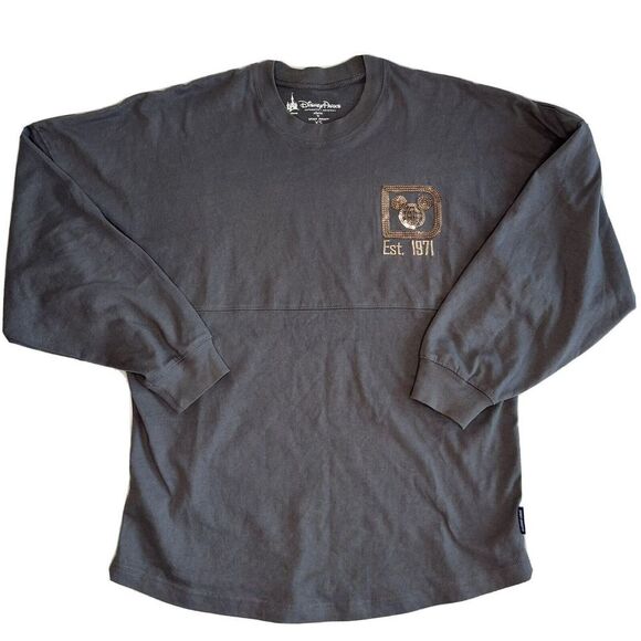 Walt Disney World Parks Grey Gold Sequins Spirit Jersey Size XS - Picture 1 of 4